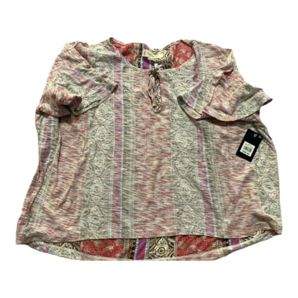 Lucky Brand Floral Boho Design Large Top NWT - Picture 1 of 2